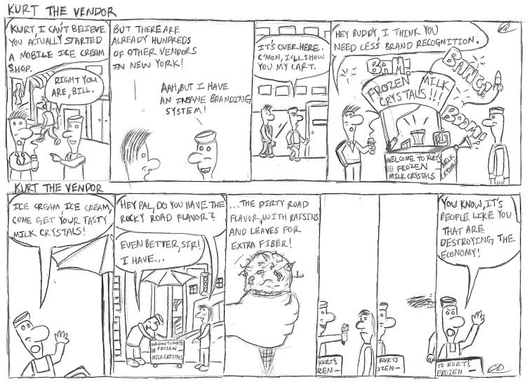 Kurt the Vendor: a comic strip