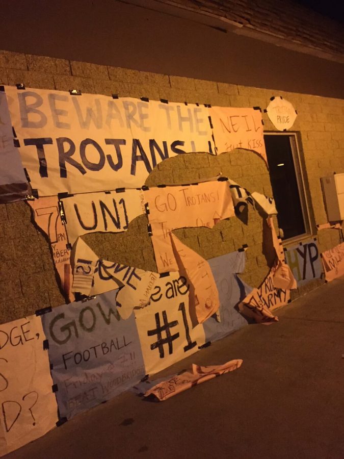 Between 6th period and 9 PM, many of the posters publicizing the football GOW were vandalized. (Tristan Malhotra)