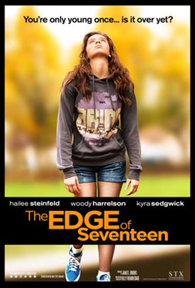 One of the official posters for The Edge of Seventeen, featuring Hailee Steinfeld as Nadine. (Courtesy of IMDb/STX)
