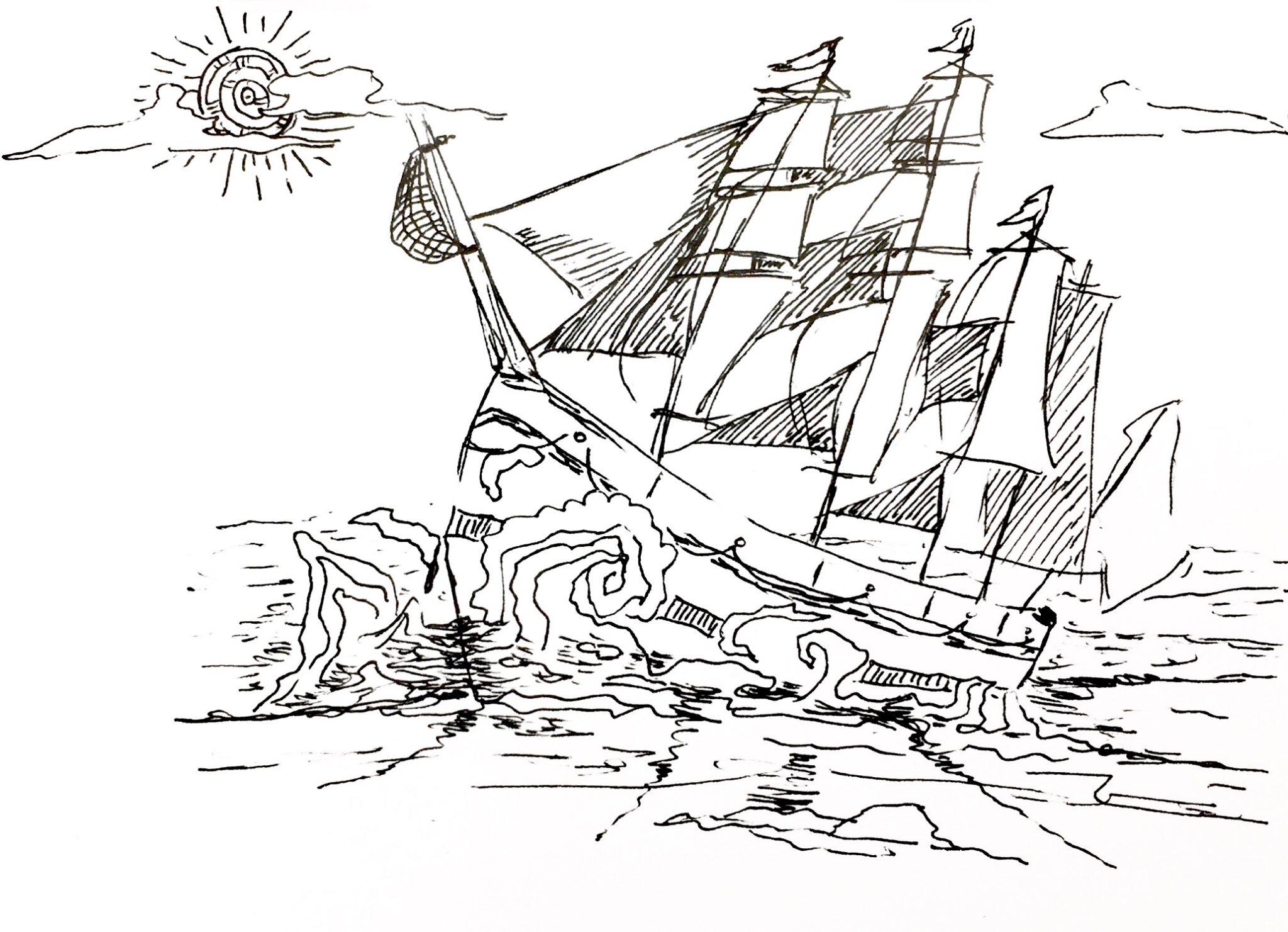 Shipwrecked Drawing – Sword & Shield