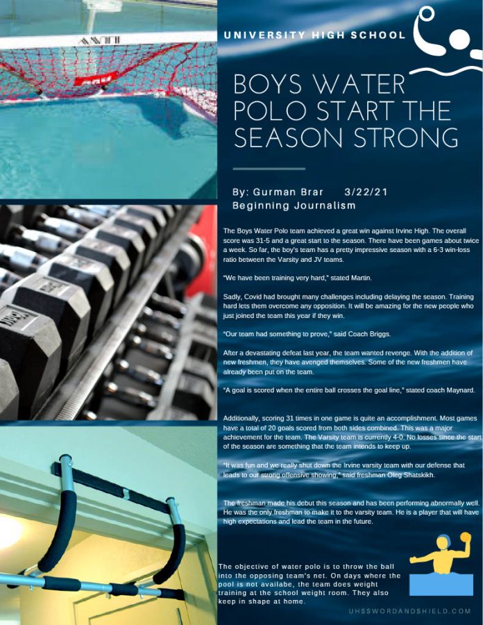 Beginning+Journalism+Project+-+Boys+Water+Polo+Start+the+Season+Strong