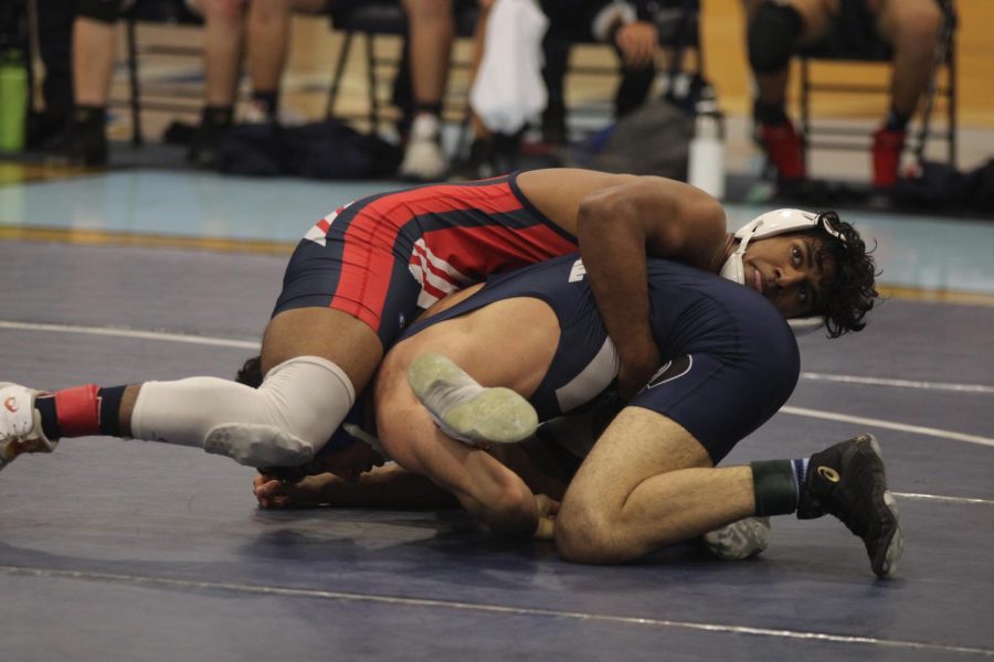 UHS boys wrestling suffers disappointing loss to Beckman despite their valiant efforts.