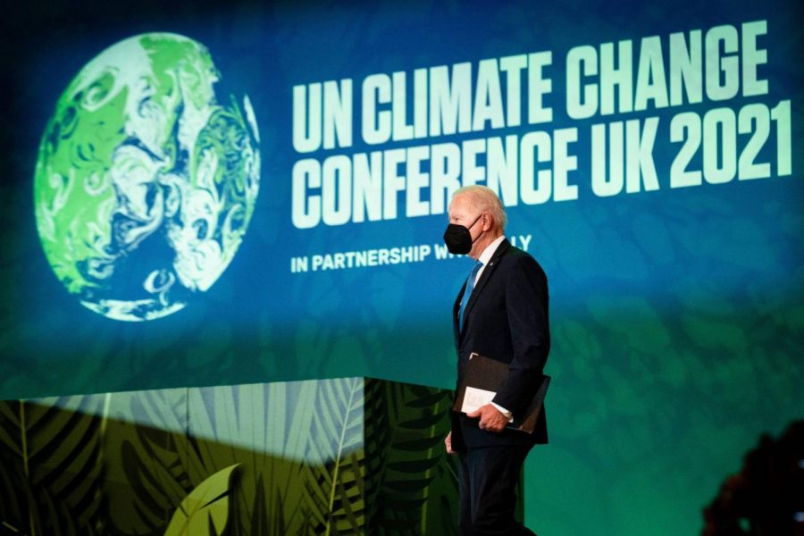 U.S.+President+Joe+Biden+at+the+Climate+Change+Conference%2C+2021.