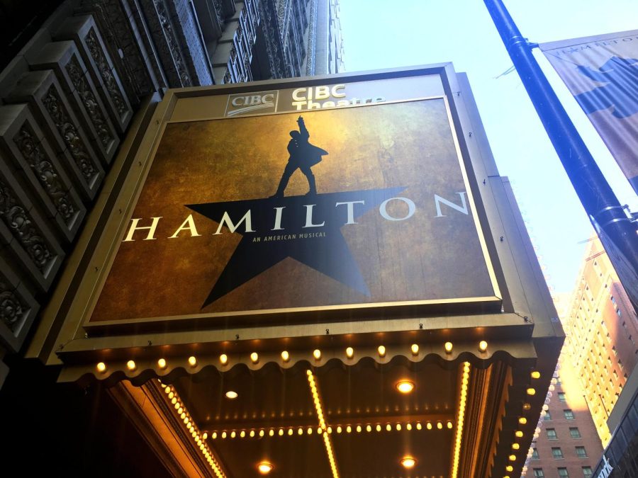 Hamilton at the CIBC Theater in Chicago, Illinois. Photo by Ken Lund.
