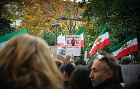 Protests against Iranian authority are present in Sweden, among other nations.