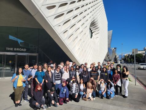UHS Intermediate Art students visited the Broad, a contemporary art museum located in downtown Los Angeles. 