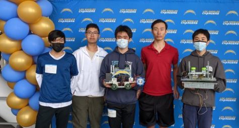 UNITE (Uni Technology & Engineering) teams compete on Dec. 10 at the Stem on the Sidelines Southern California robotics competition. Using their engineering and programming skills, they created football-themed devices. 