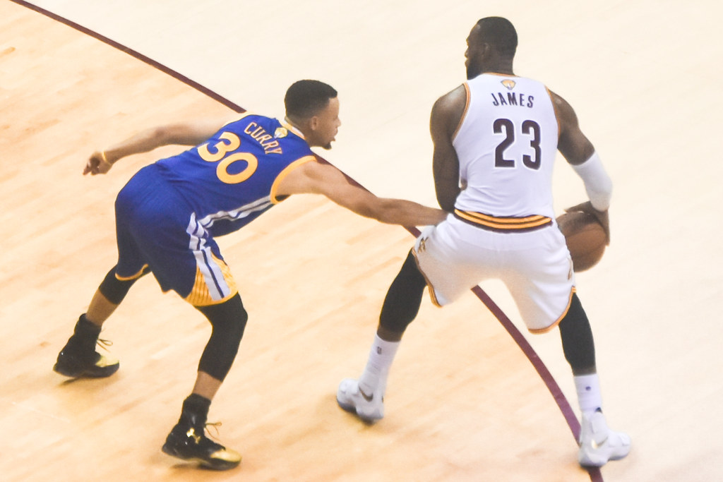 Kevin Durant And LeBron James Square Off In Flag Football