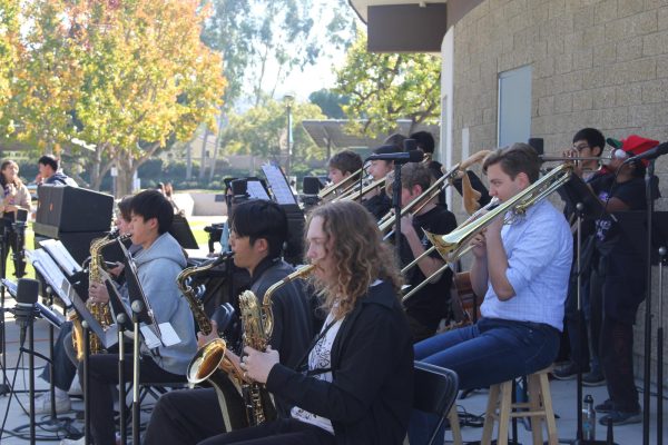 The UHS Jazz Band performed during Celebrating the Arts Week on Dec. 12.