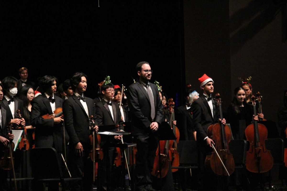 Mr. Lowe directs UHS’ symphony orchestra. It is his first year teaching music at Uni. 