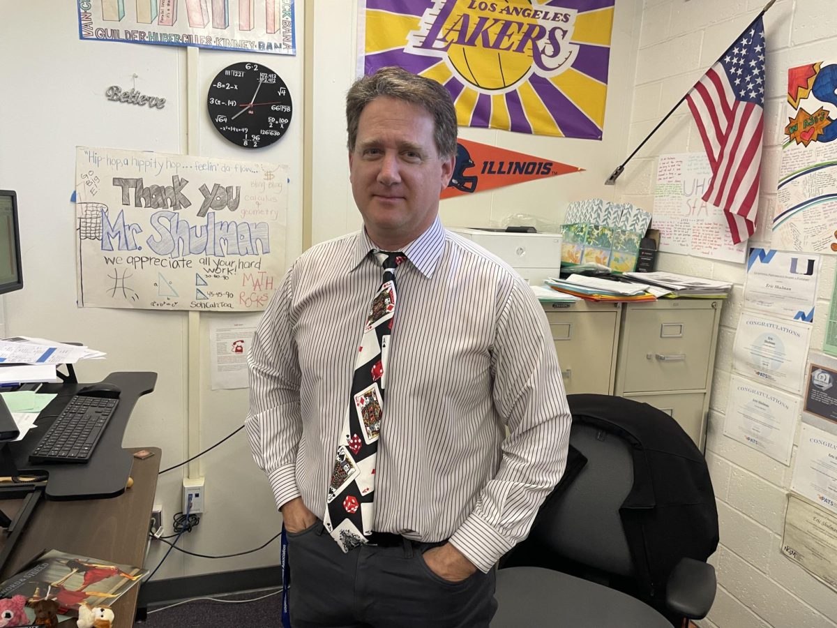Mr. Shulman is an advanced math teacher at University High School. Teaching classes ranging from Enhanced Math 2 to AP Calculus BC, he is loved for his passion and experience in the subject. 