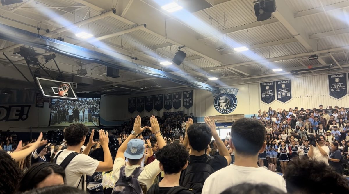 On Aug. 23, UHS students participate in the Fall Pep rally in the Big Gym. The pep rally set the stage for an exciting school year ahead.