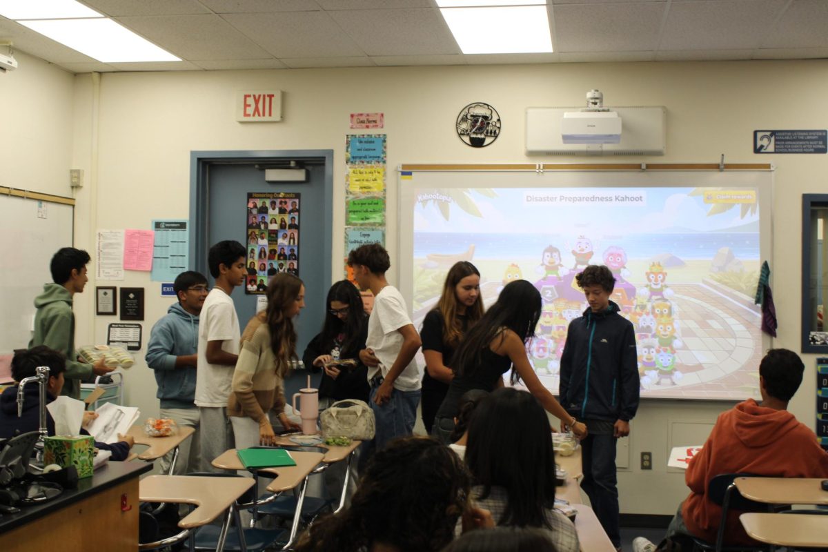 The Red Cross Club gives out prizes to the winners of their Kahoot game. The club hosts weekly meetings every Thursday to spread the Red Cross message to their club members. 
